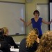 Laura Bergells teaches